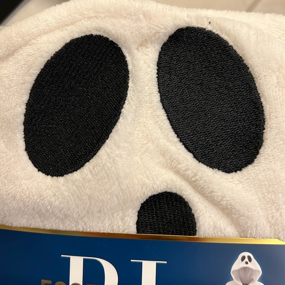 GHOST Hooded Onesie Pajama or Costume * size M * White with Black * Footless * - Picture 9 of 10